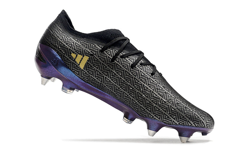 Chuteira Campo Adidas X Speedportal.1 Ponta de Aluminio Preta "Black Panther Pack"