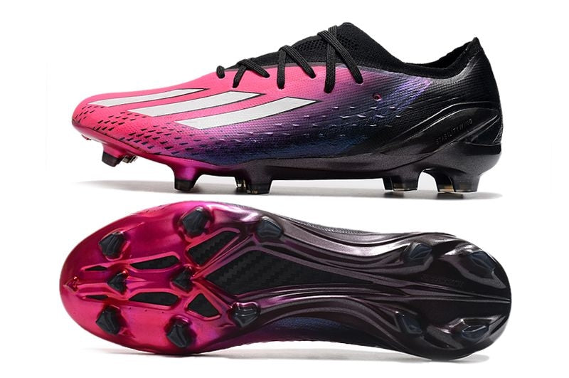 Chuteira Campo Adidas X SpeedPortal.1 FG Rosa e Preto "Own You Football Pack"