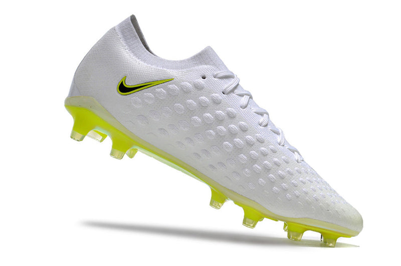 Chuteira Campo Nike Phantom Ultra Venom Elite FG Branca e Verde