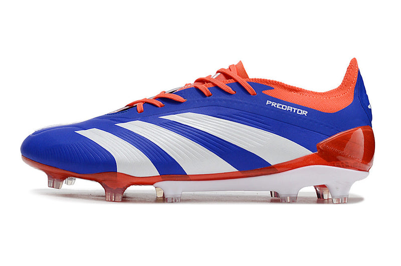 Chuteira Campo Adidas Predator Elite FG Azul, Vermelho e Branco "Advancement Pack"