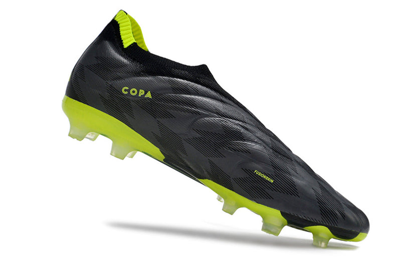 Chuteira Campo Adidas Copa Pure+ FG Preta e Verde "Crazycharged Pack"