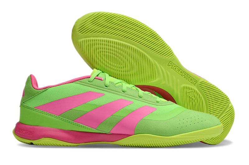 Chuteira Futsal Adidas Predator 24 Elite IC Verde e Rosa