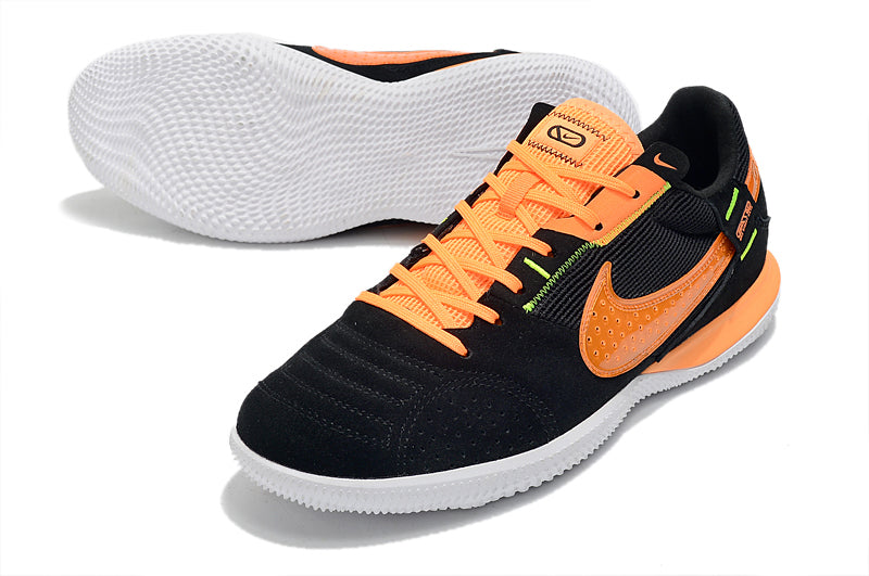 Chuteira Futsal Nike StreetGato IC Preta e Laranja