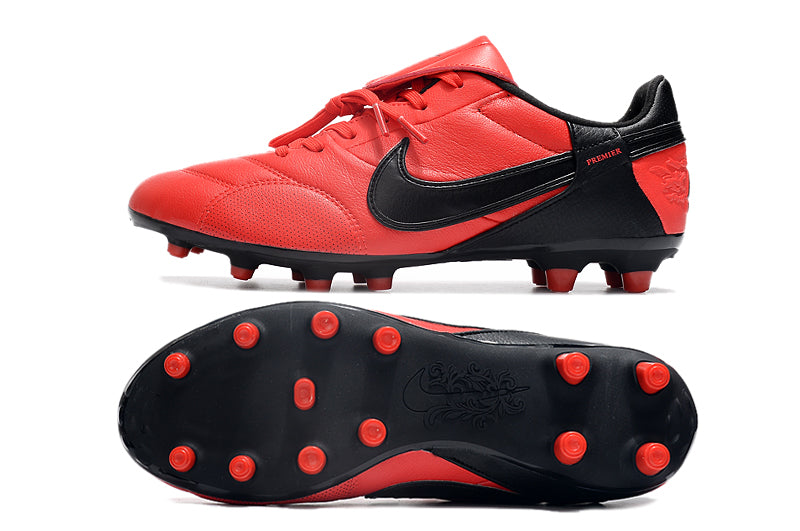 Chuteira Campo Nike Premier 3 FG Vermelha e Preta