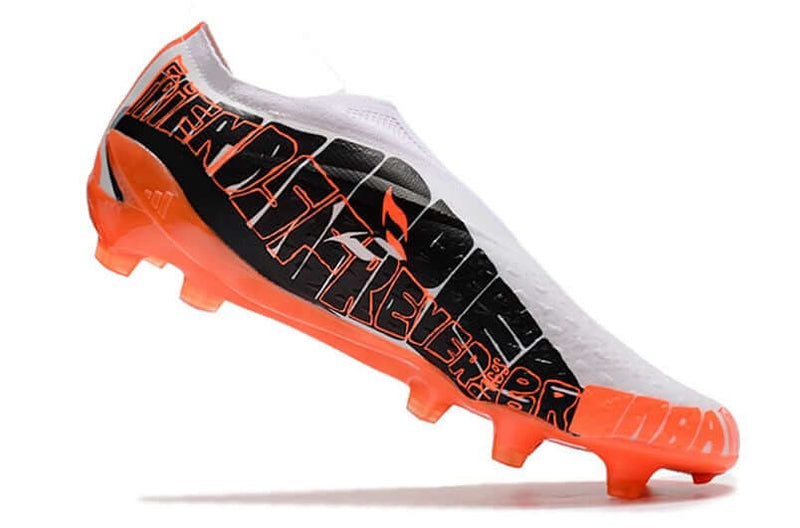 Chuteira Campo Adidas X SpeedPortal Messi+ FG Branco e Laranja