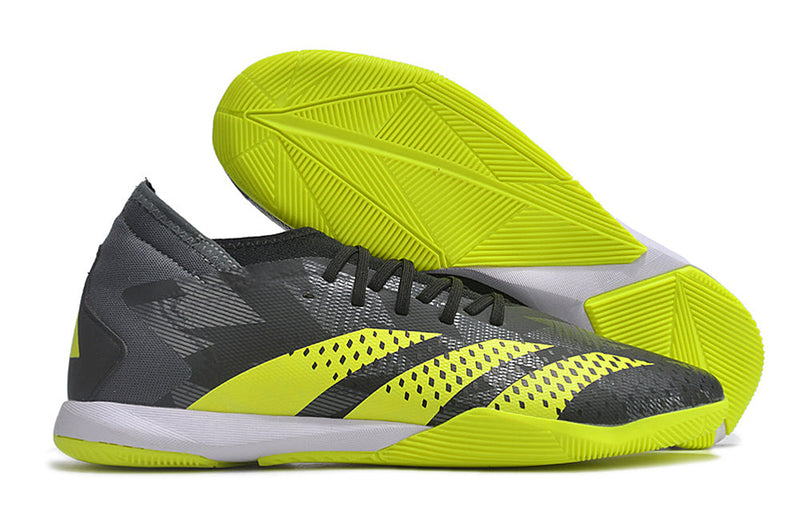 Chuteira Futsal Adidas Predator Accuracy.1 IC Preta e Verde "Crazycharged Pack"