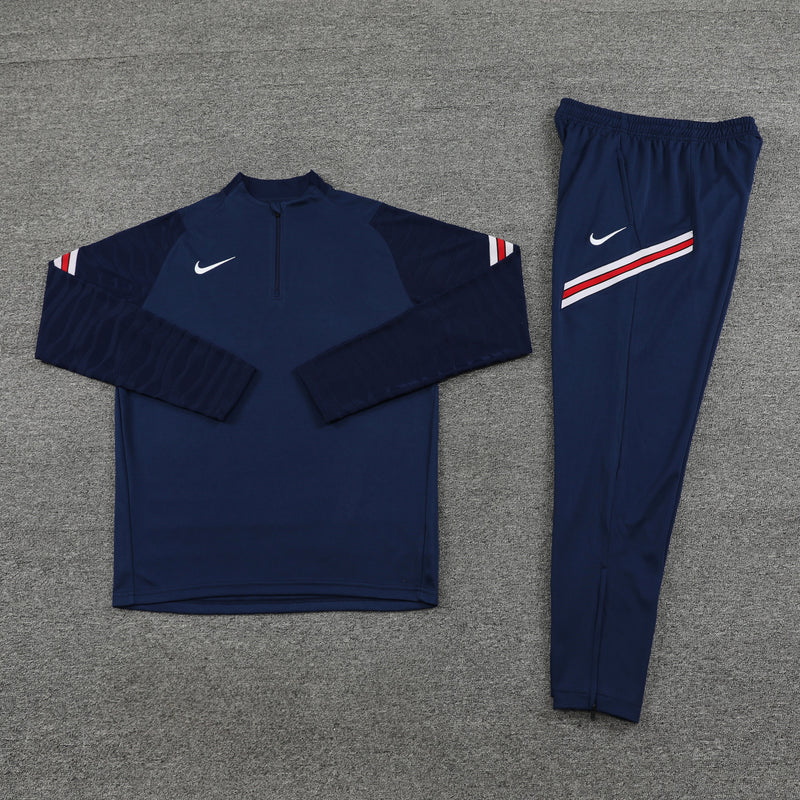 Conjunto de Frio Nike Training Azul, Vermelha e Branca