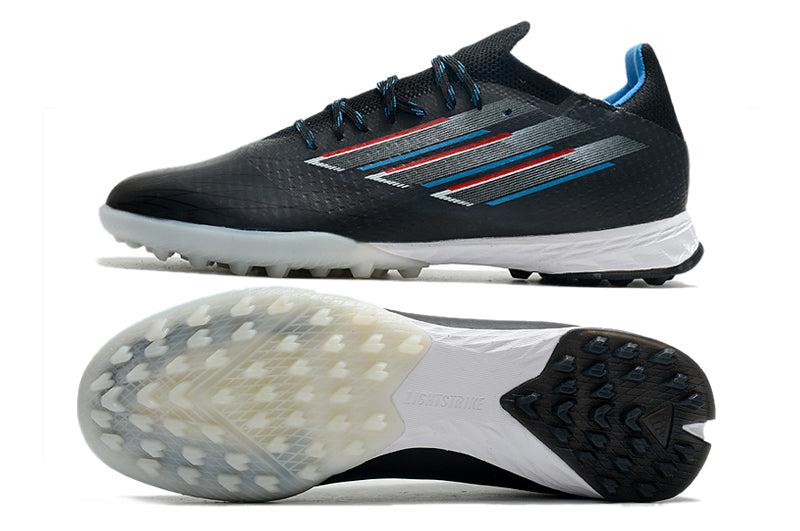 Chuteira Society Adidas X Speedflow.1 TF Preto e Branco