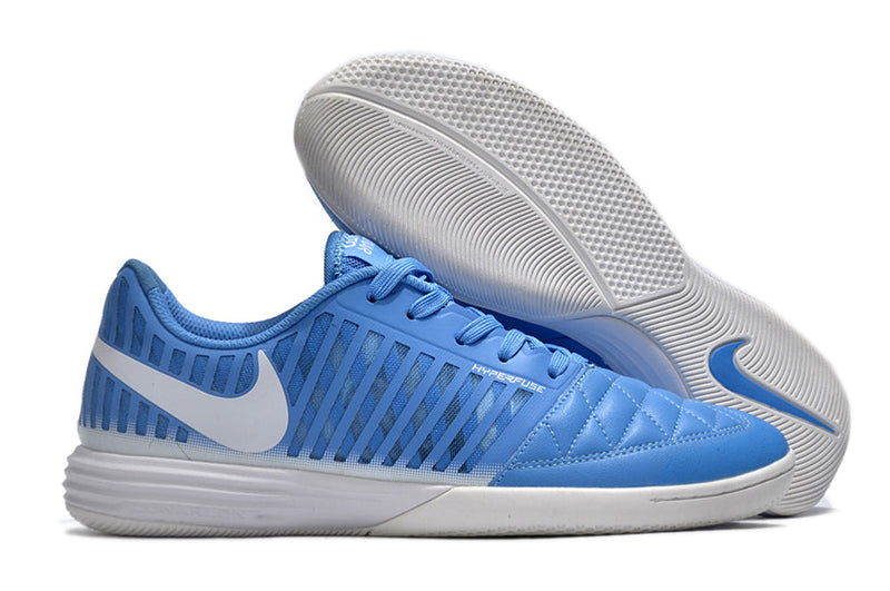 Chuteira Futsal Nike Lunar Gato II IC Azul e Branca