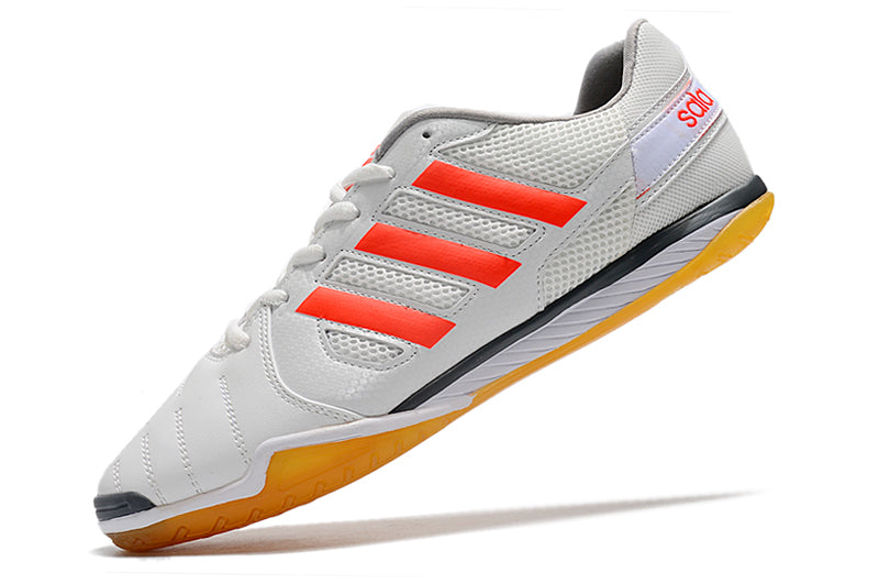 Chuteira Futsal Adidas Top Sala IC Branca e Laranja