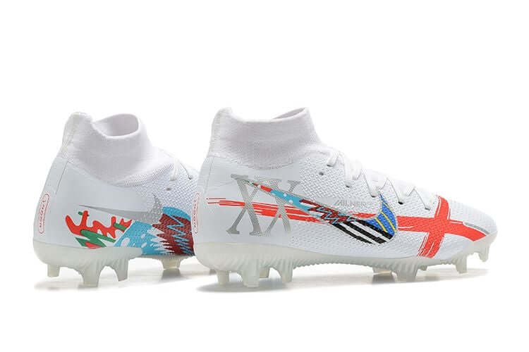 Chuteira Campo Nike Phantom GT2 DF Elite FG Branca "XX Milner"