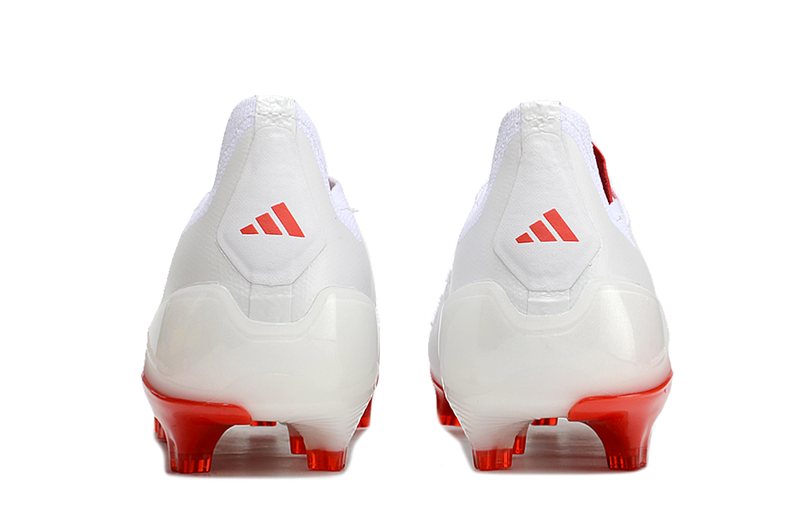 Chuteira Campo Adidas Predator Elite FG Branca e Vermelha "Arnold Pack"