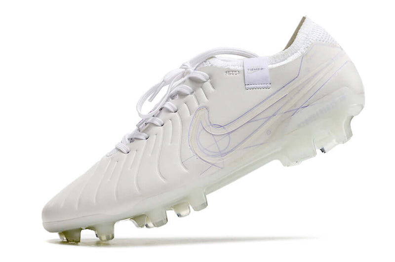 Chuteira Campo Nike Tiempo Legend 10 Elite FG Branca "Whiteout Especial"