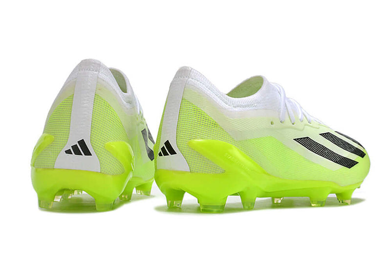 Chuteira Campo Adidas CrazyFast.1 FG Branca e Verde "Crazyrush Pack"