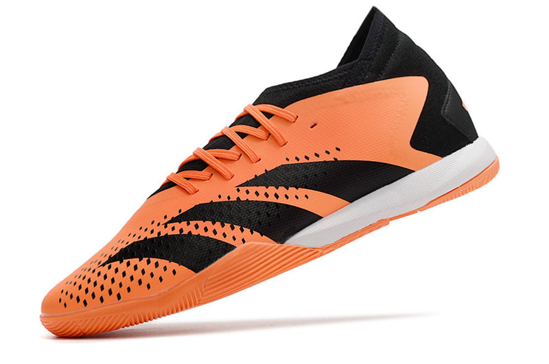 Chuteira Futsal Adidas Predator Accuracy.1 IC Laranja e Preta "Heatspawn Pack"