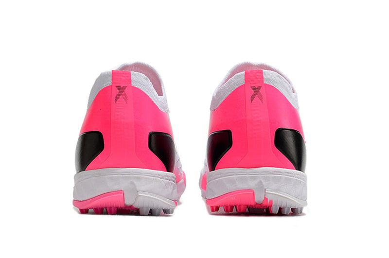 Chuteira Society Adidas X Speedportal.1 TF Branca e Rosa