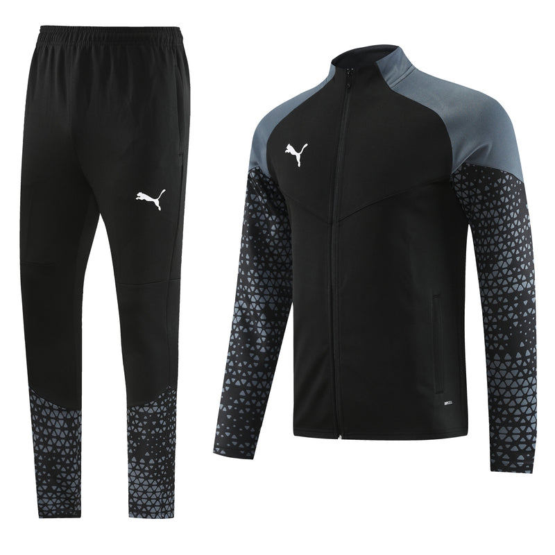 Conjunto de Frio Puma Sportswear Preto e Cinza