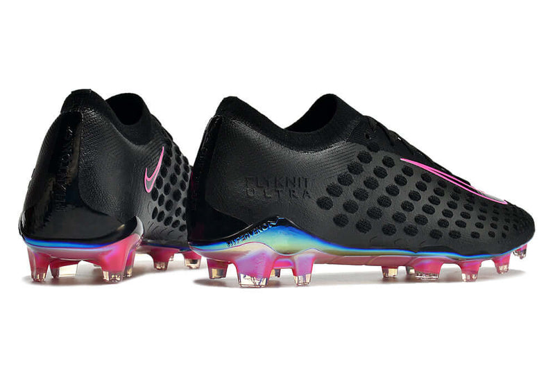 Chuteira Campo Nike Phantom Ultra Venom Elite FG Preta e Rosa