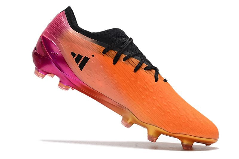 Chuteira Campo Adidas X SpeedPortal.1 FG Laranja, Rosa e Preto