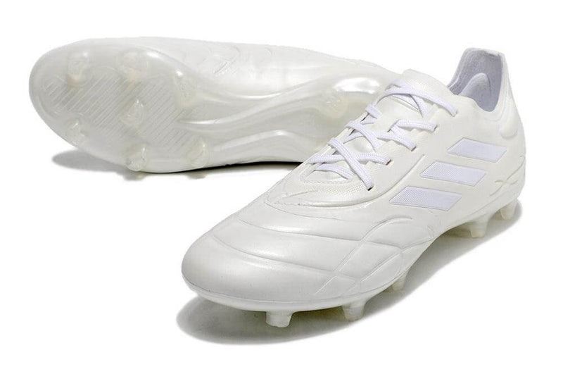 Chuteira Campo Adidas Copa Pure.1 FG Branca "Pearlized Pack"