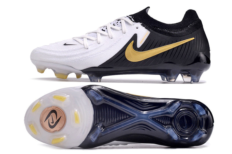 Chuteira Campo Nike Phantom GX 2 Elite FG Preta e Branca "Mad Ready Pack"