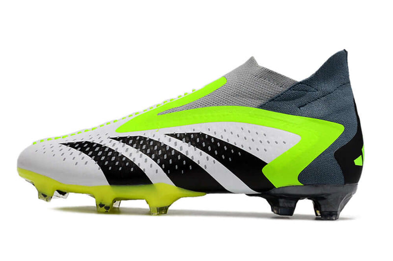 Chuteira Campo Adidas Predator Accuracy+ FG Verde e Branca "Crazyrush Pack"