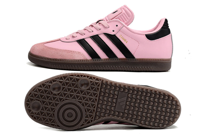 Chuteira Futsal Adidas Lionel Messi x Samba IC Rosa e Preto