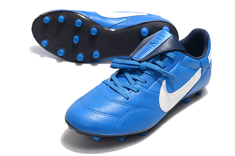 Chuteira Campo Nike Premier 3 FG Azul e Preta