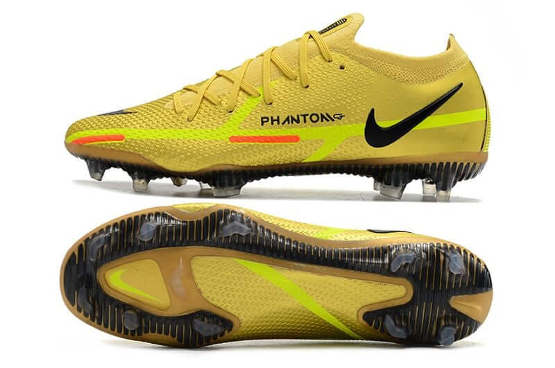 Chuteira Campo Nike Phantom GT2 Elite FG Dourada