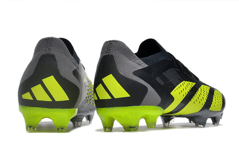 Chuteira Campo Adidas Predator Accuracy.1 FG Low Preta e Verde "Crazycharged Pack"