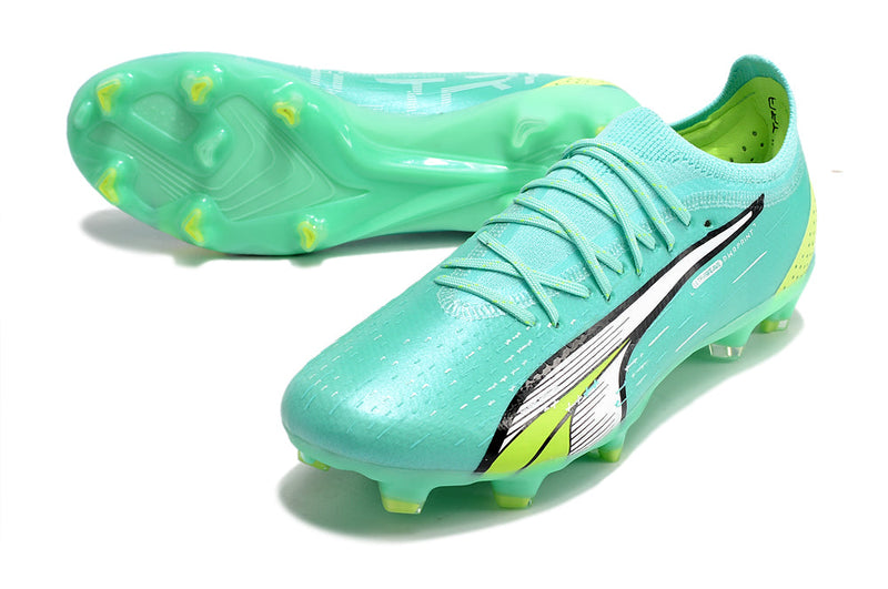 Chuteira Campo Puma Ultra Ultimate 1.4 FG Verde "Pursuit Pack"