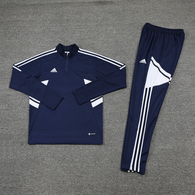 Conjunto de Frio Adidas Training Azul e Branco