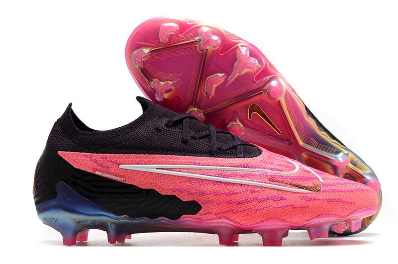 Chuteira Campo Nike Phantom GX Elite FG Rosa e Preto "Generation Pack"