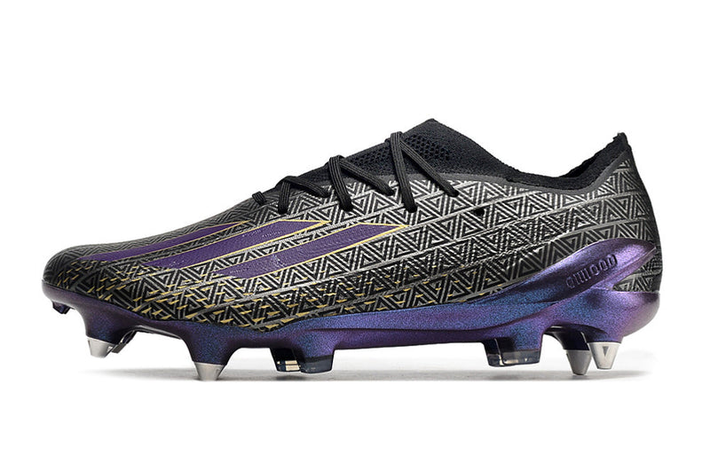 Chuteira Campo Adidas X Speedportal.1 Ponta de Aluminio Preta "Black Panther Pack"