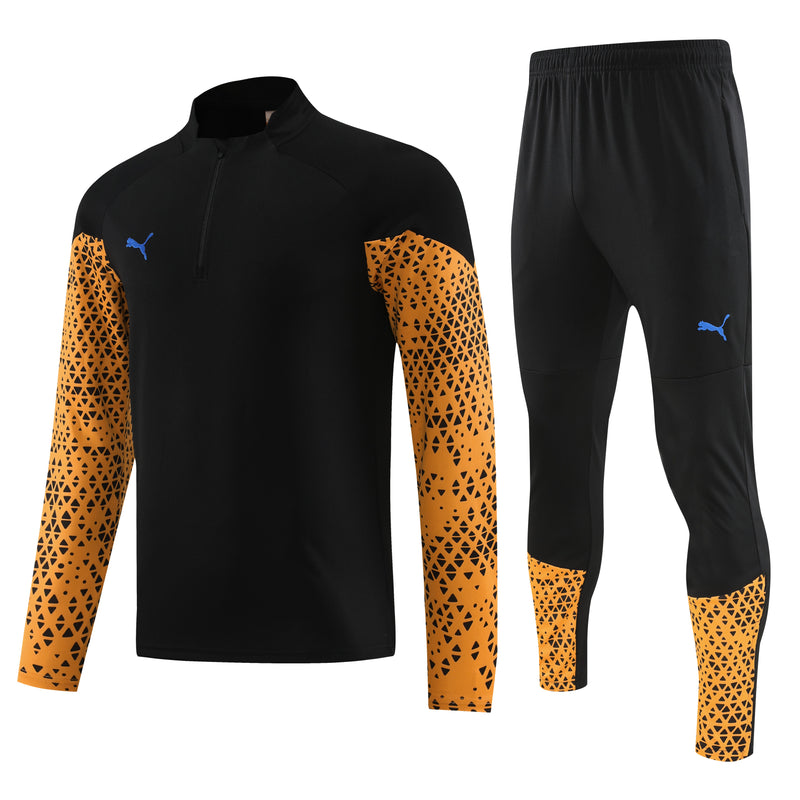 Conjunto de Frio Puma Training Amarelo, Azul e Preto