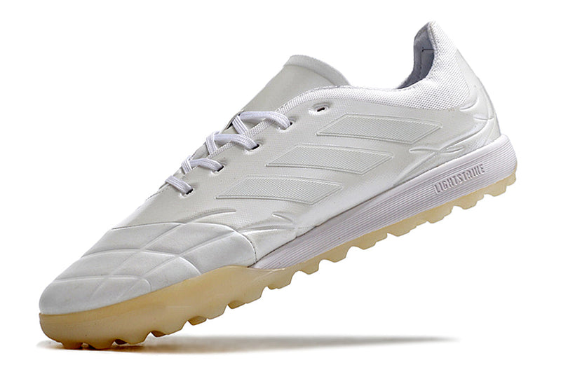 Chuteira Society Adidas Copa Pure.1 TF Branca "Pearlized Pack"