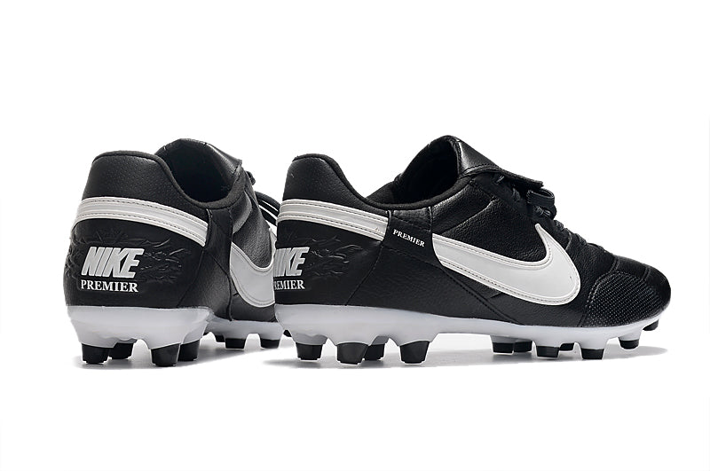 Chuteira Campo Nike Premier 3 FG Preta e Branca