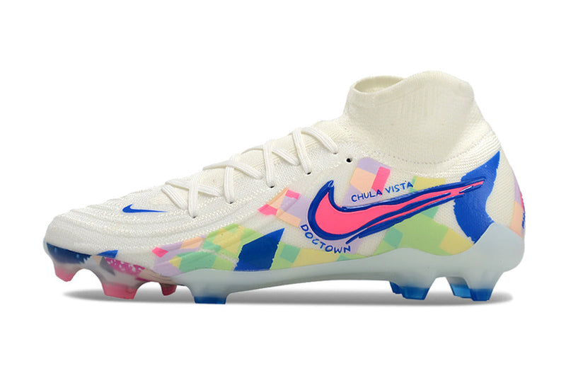 Chuteira Campo Nike Phantom Luna 2 Elite FG Branca "Rainbow Pack"