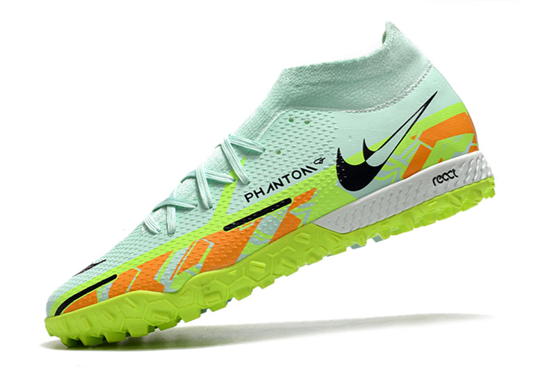 Chuteira Society Nike Phantom GT2 DF Elite TF Verde "Bonded Pack"