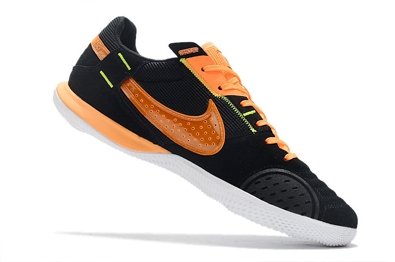 Chuteira Futsal Nike StreetGato IC Preta e Laranja