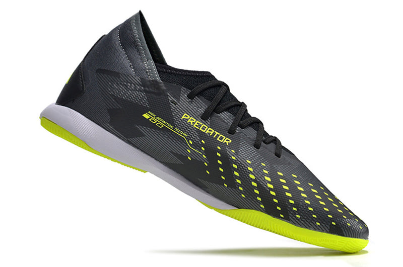 Chuteira Futsal Adidas Predator Accuracy.1 IC Preta e Verde "Crazycharged Pack"