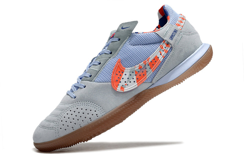 Chuteira Futsal Nike StreetGato IC Azul e Laranja