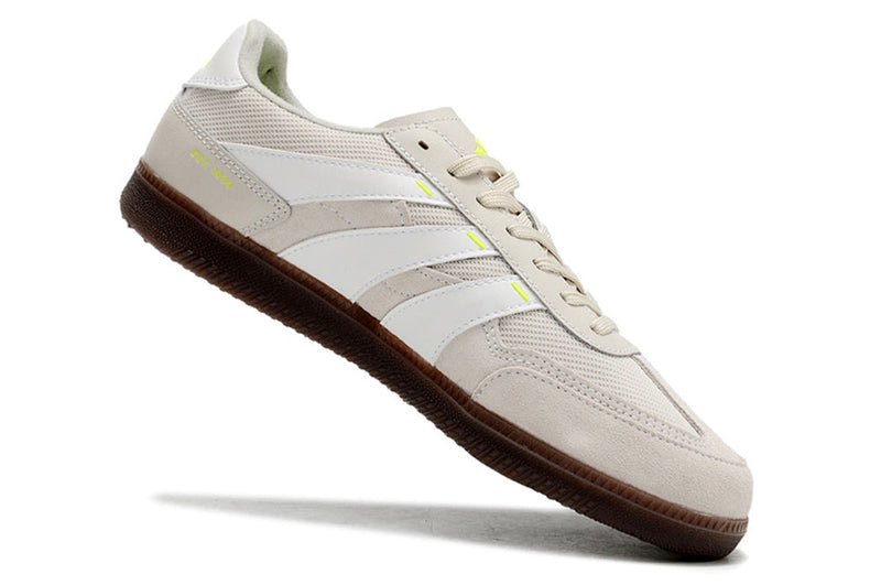 Chuteira Futsal Adidas Predator 24 Elite IC Cinza, Branco e Verde