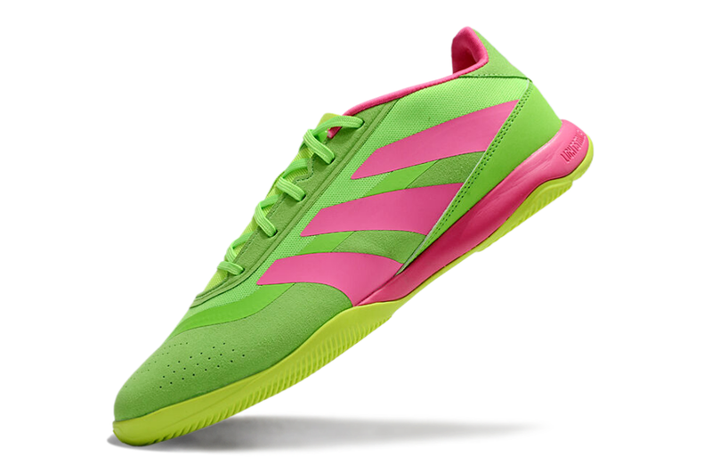 Chuteira Futsal Adidas Predator 24 Elite IC Verde e Rosa