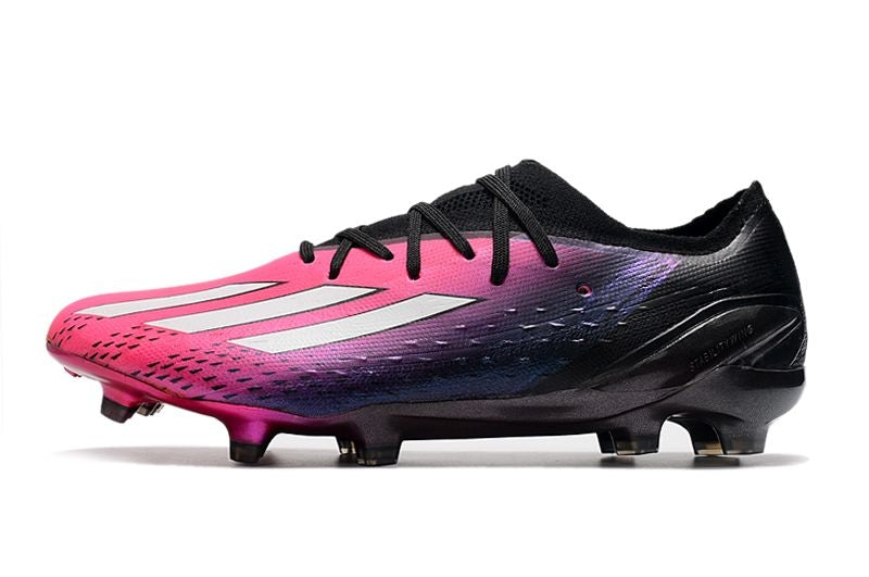 Chuteira Campo Adidas X SpeedPortal.1 FG Rosa e Preto "Own You Football Pack"