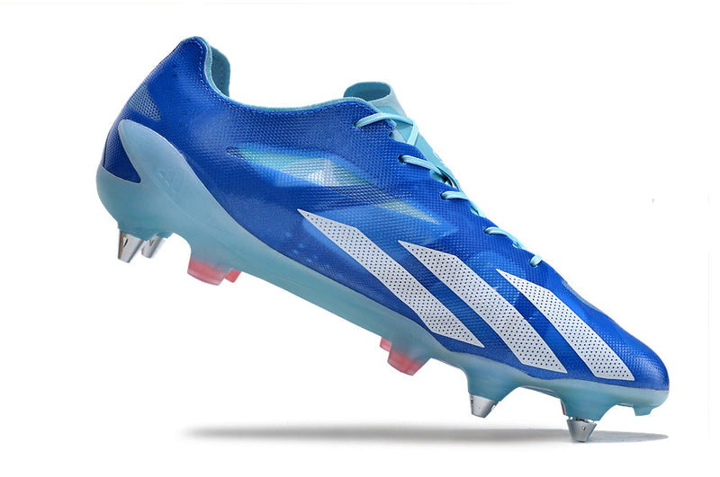 Chuteira Campo Adidas X CrazyFast+ Ponta de Aluminio Azul "Marine Rush Pack"