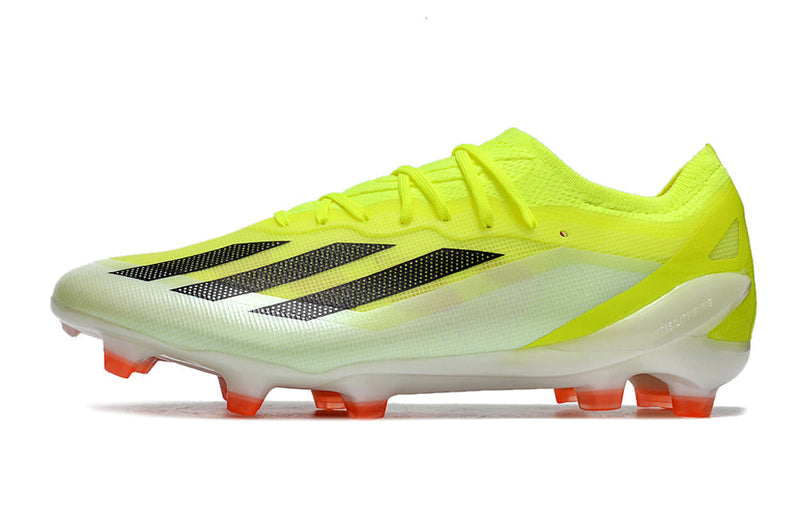 Chuteira Campo Adidas X Crazyfast.1 FG Verde e Laranja "Solar Energy Pack"