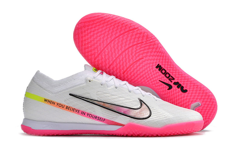 Chuteira Futsal Nike Air Zoom Mercurial Vapor 15 Elite IC Branca "Rashford"