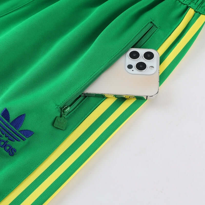 Conjunto de Frio Adidas Sportswear Amarelo e Verde