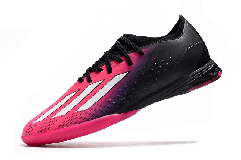 Chuteira Futsal Adidas X Speedportal.1 IC Rosa e Preto "Own You Football Pack"